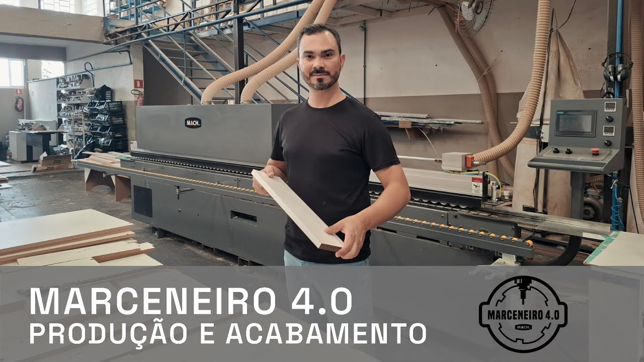 Marceneiro 4.0 - Episódio 2 - Highor mostra as furações, cortes, usinagens e fita de Borda nas CNC