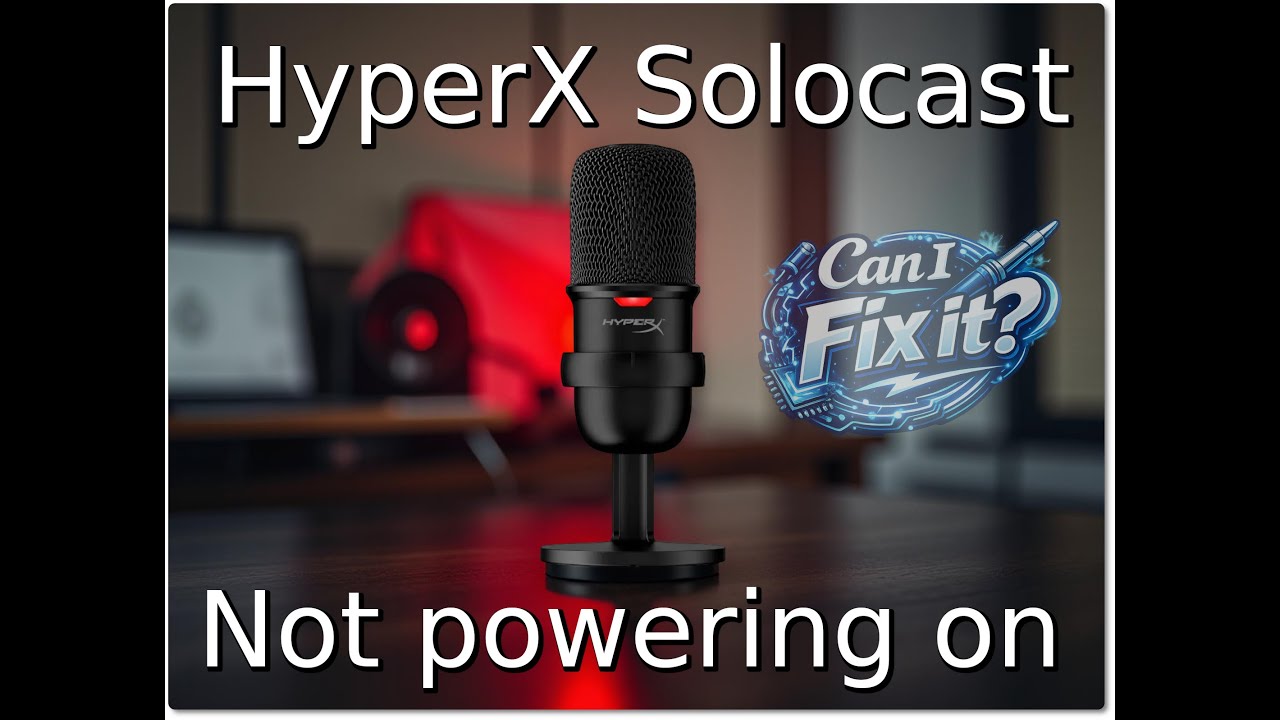 HyperX SoloCast Microphone.  Not turning on.  Can I Fix it? (Re-upload)