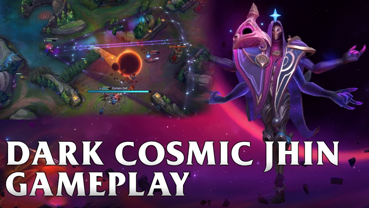 Dark Cosmic Jhin Skin Gameplay - WILD RIFT
