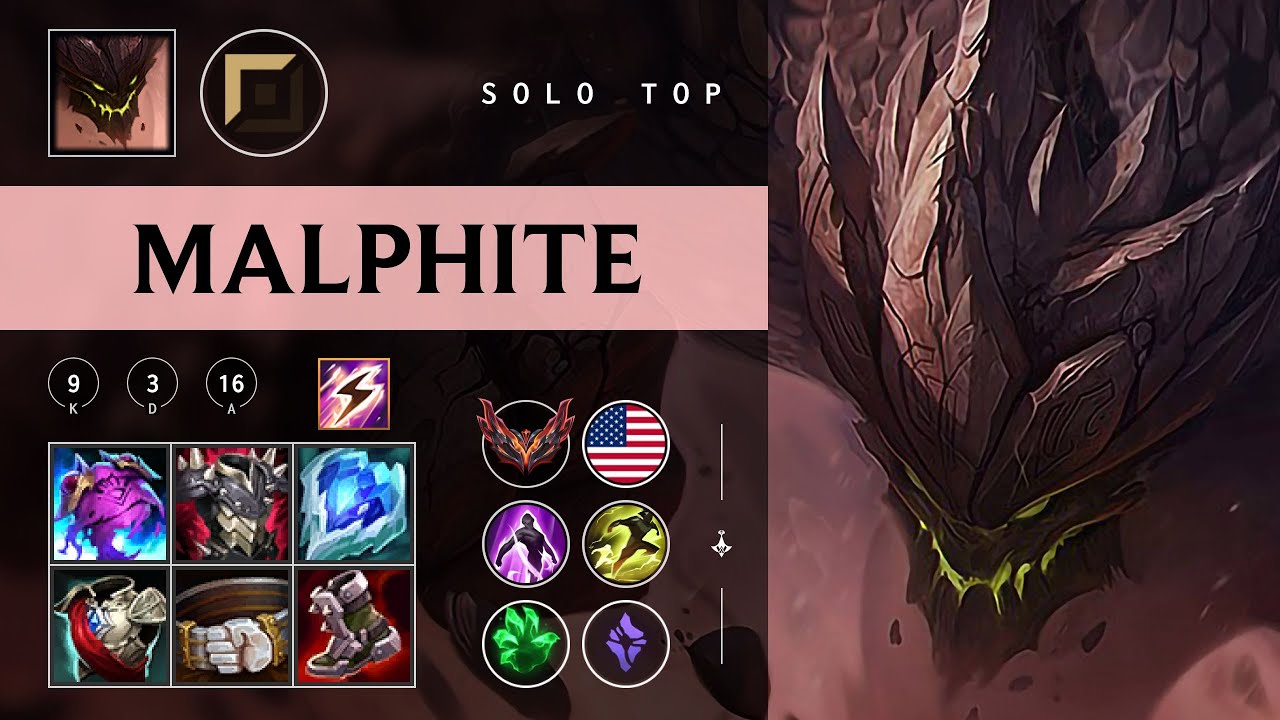 Malphite Top vs Ryze - NA Grandmaster Patch 26.02