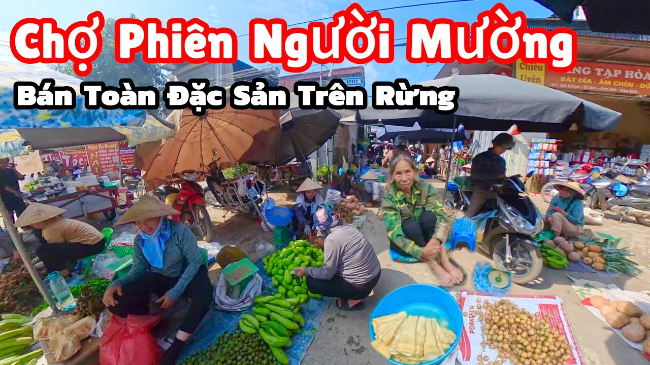 Chợ Phiên Người Mường Kim Bôi Hoà Bình Bán Toàn Đặc Sản Quý  Hiếm Trên Rừng