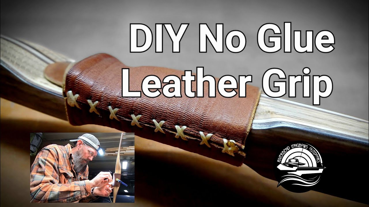 DIY No Glue Leather Bow Grip Wrap / Step by Step Tutorial