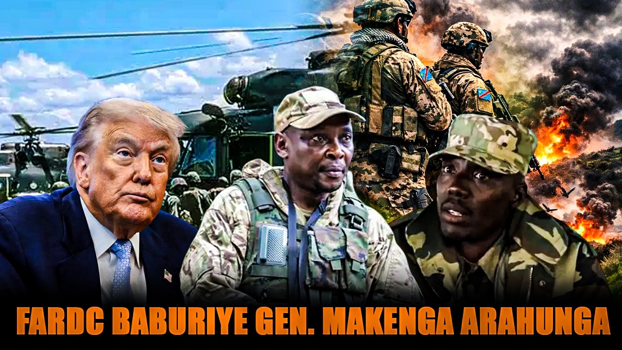 UKO GEN.MAKENGA YAROKOWE N'INGABO ZA FARDC HAKICWA ABAMURINDA/AMERIKA MU NTAMBARA YA KONGO