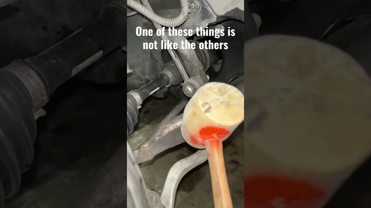 So that's what's making that noise when I hit a bump... #w204 #mercedes #automobile