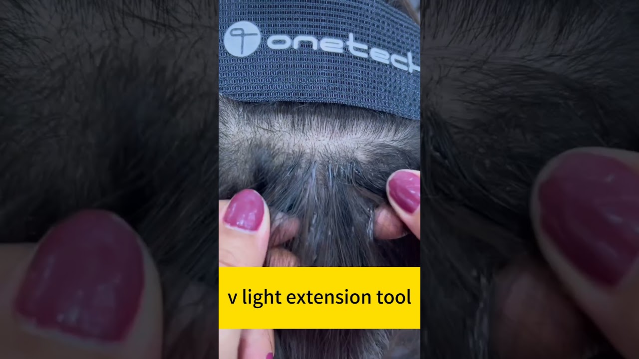 v light  hair  extension  new tool,very popular，10D hair extension  #hairextensions#vlight