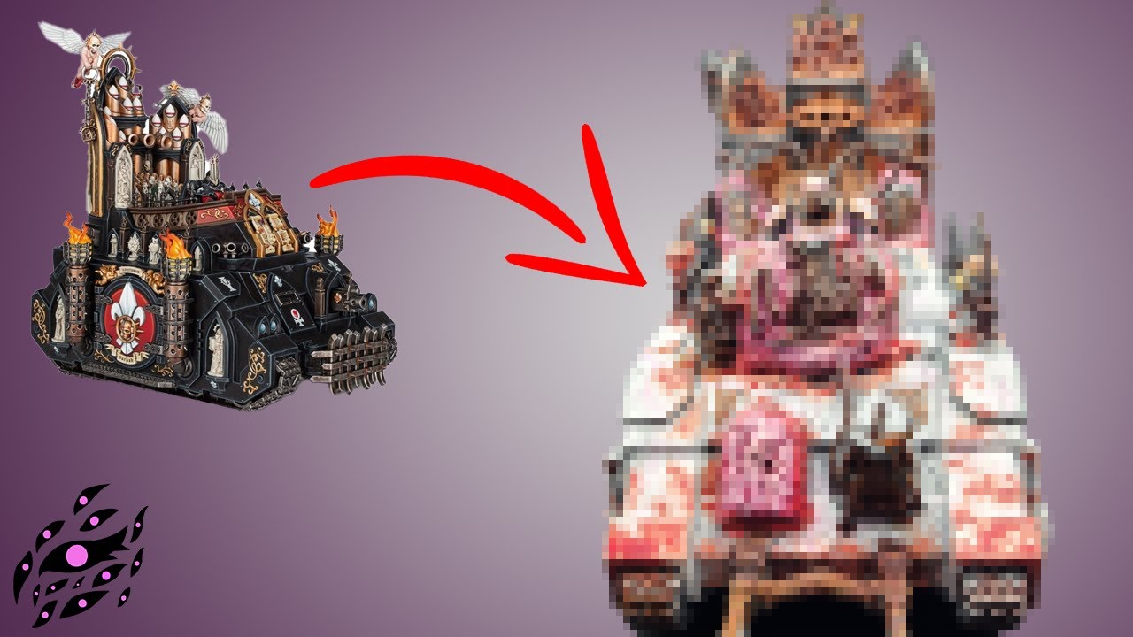 Making a NOISE MARINE RHINO for my Emperor's Children | Warhammer 40k Kitbash