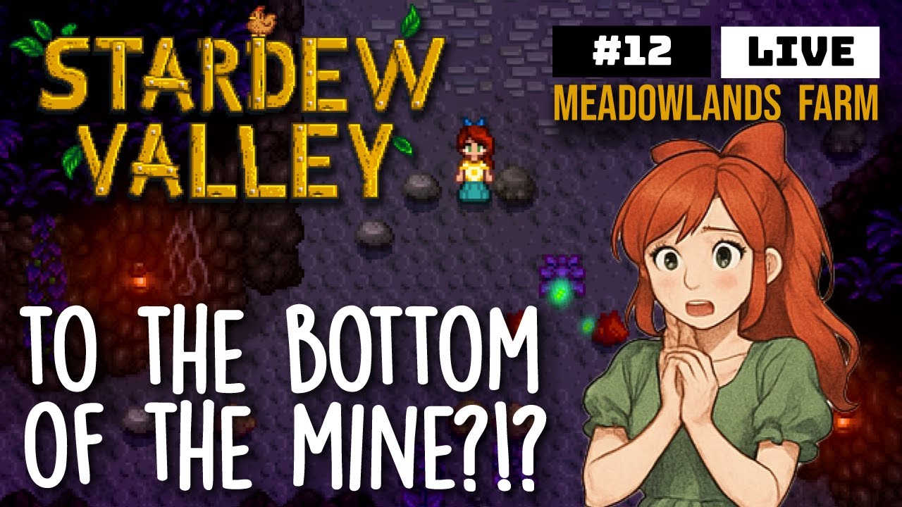 Traveling to the Bottom of the Mine?!? Stardew Valley Meadowlands Dream Farm 💖 Winter Year 1