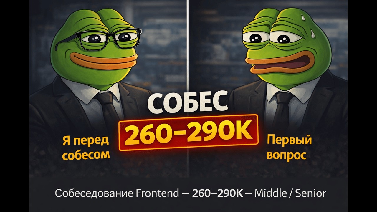 Собеседование Frontend на 260-290K - React/TS - Middle/Senior