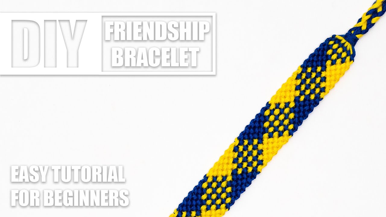 Plaid Diamonds Macrame Friendship Bracelet | Easy Tutorial for Beginners