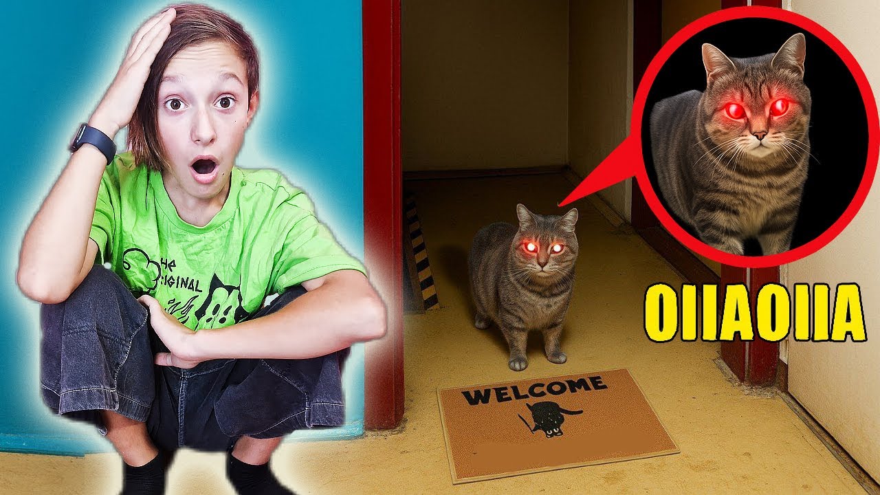 OIIA CAT из ИНТЕРНЕТА у МЕНЯ В ДОМЕ ! **проклятый кот**
