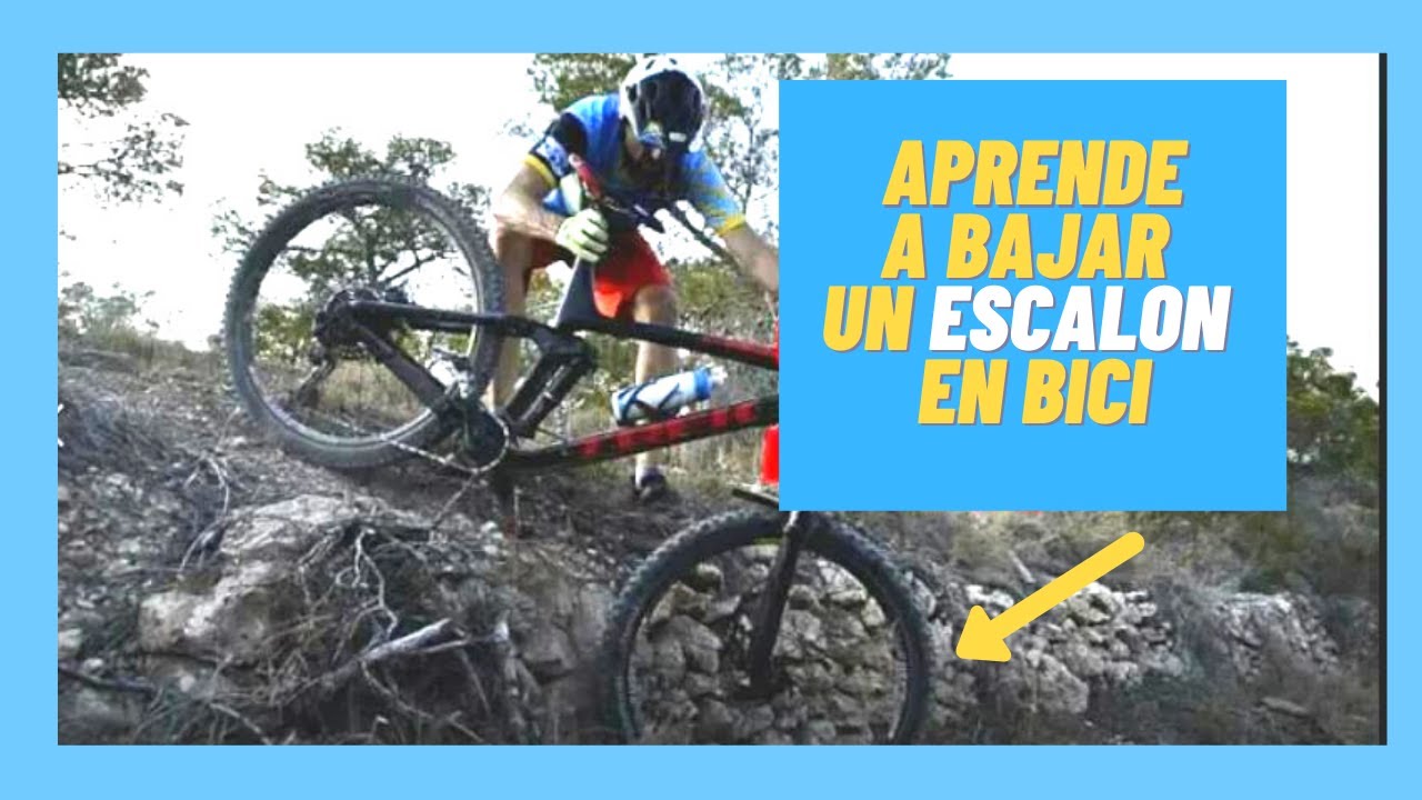🟡 Coma bajar escalones en bici (Muy fácil) 💙