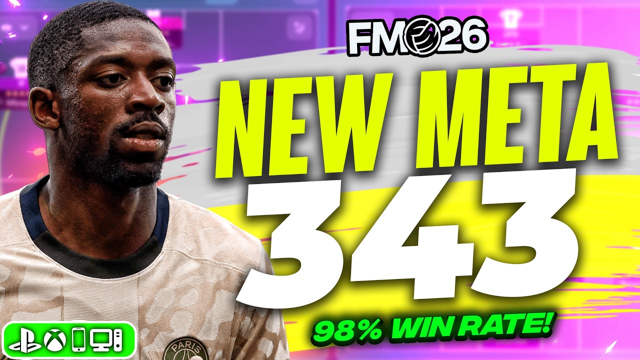 Эта НОВАЯ МЕТА 3-4-3 СЛОМАНА! (98% побед и четыре очка) | Лучшая тактика FM26