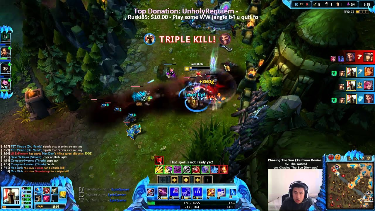 Pantheon Quadra Counter Gank