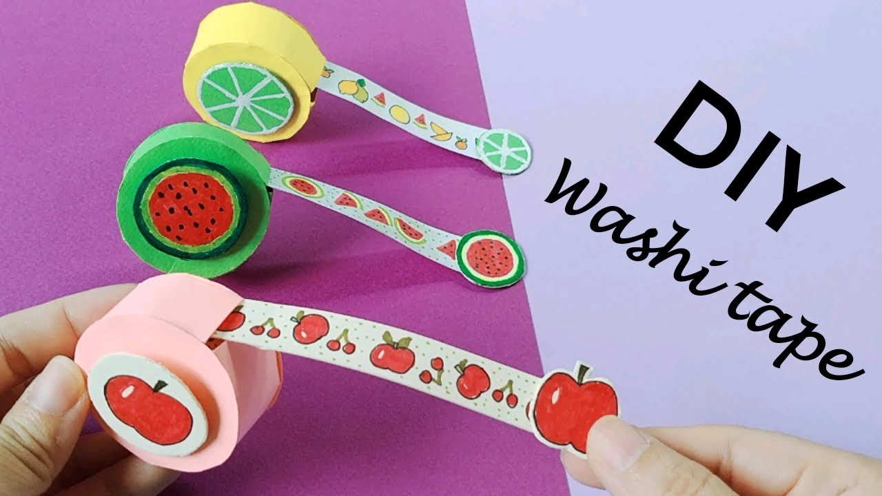 DIY washi tape | How to make paper washi tape | Making washi tape | Homemade washi tape | DIY IDEAS