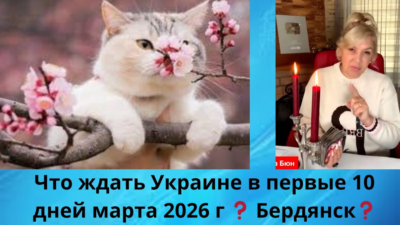 ✔️ Что ждать Украине в первые 10 дней марта 2026 г⁉️   Бердянск⁉️