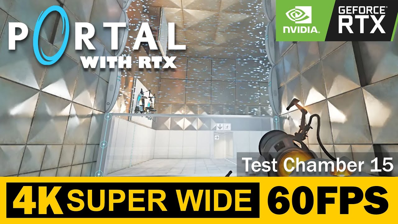 Тестовая камера 15 | Portal with RTX | Прохождение, Геймплей, Без комментариев, 4K