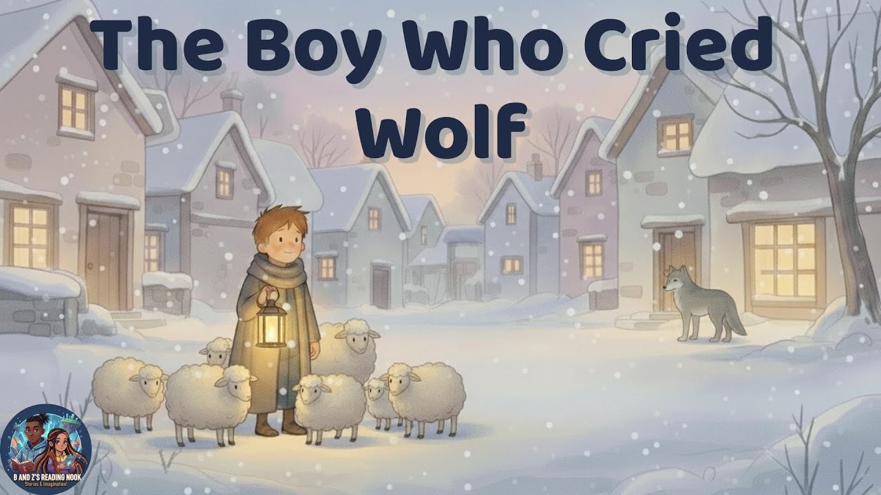 The Boy Who Cried Wolf (Gentle Winter Edition) 🐺❄️ | Cozy Story for Kids | B & Z’s Reading Nook