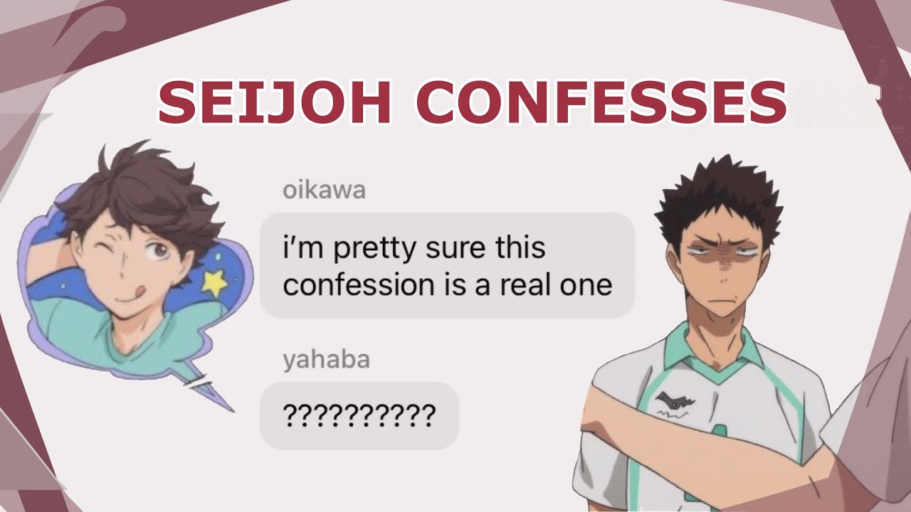 seijoh confesses // haikyuu texting story