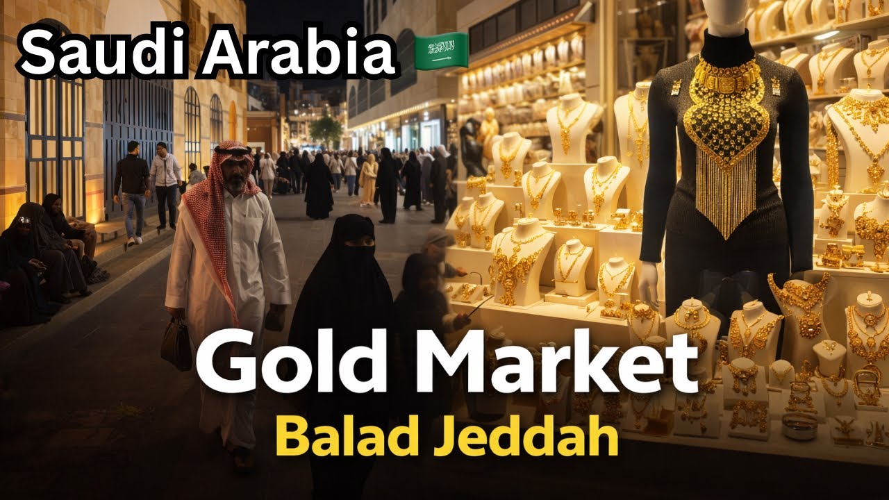 Itna Gold Ek Jagah! 😍 | Saudi Arabia 🇸🇦 Jeddah Balad Gold Souq Vlog