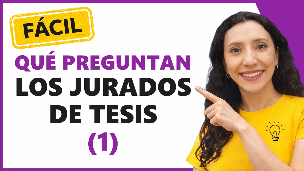 👏👩‍🎓Lo que preguntan los jurados en una sustentación de tesis (defensa oral) 😎