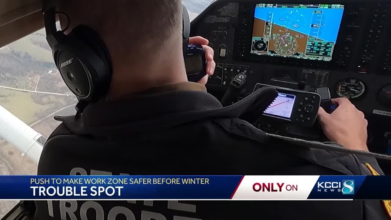 Iowa State Patrol's aerial efforts to get drivers to slow down