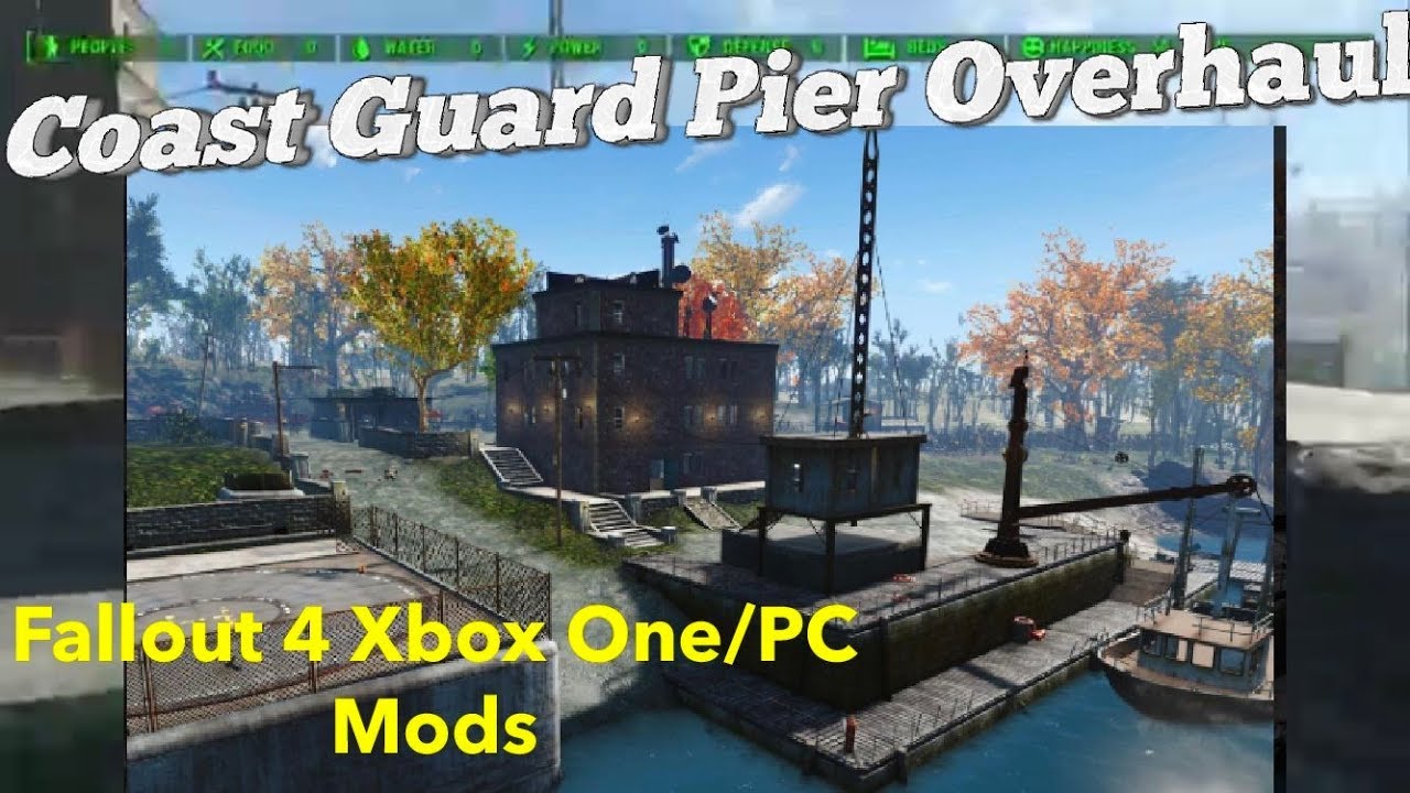 Coast Guard Pier Overhaul By Greekrage Fallout 4 Xbox One/PC Mods