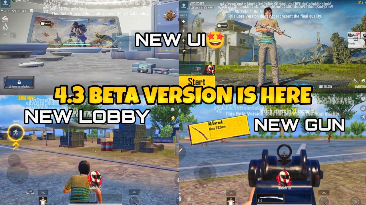 Finaly PUBG MOBILE 4.3 First Beta Version Is Here 🔥