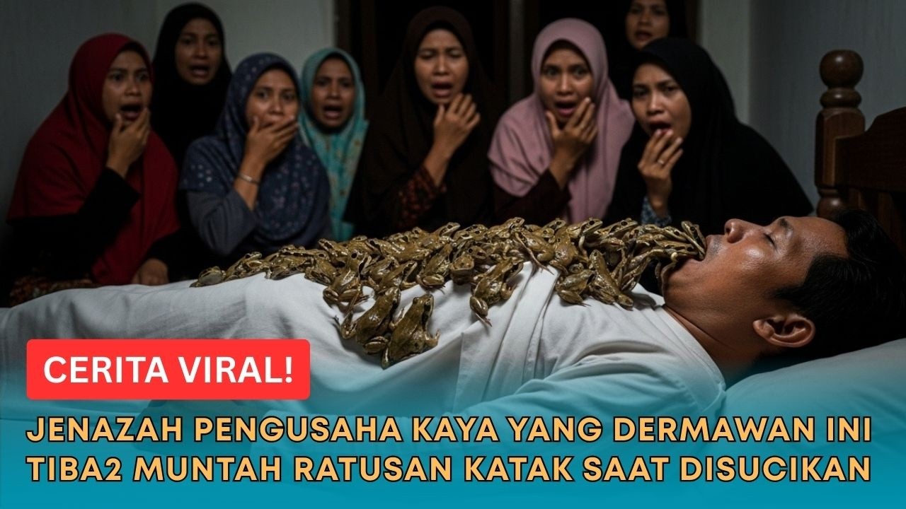 CERITA VIRAL! Ratusan Katak Mendadak Keluar dari Mulut Jenazah Pengusaha Kaya yang Dermawan Ini!
