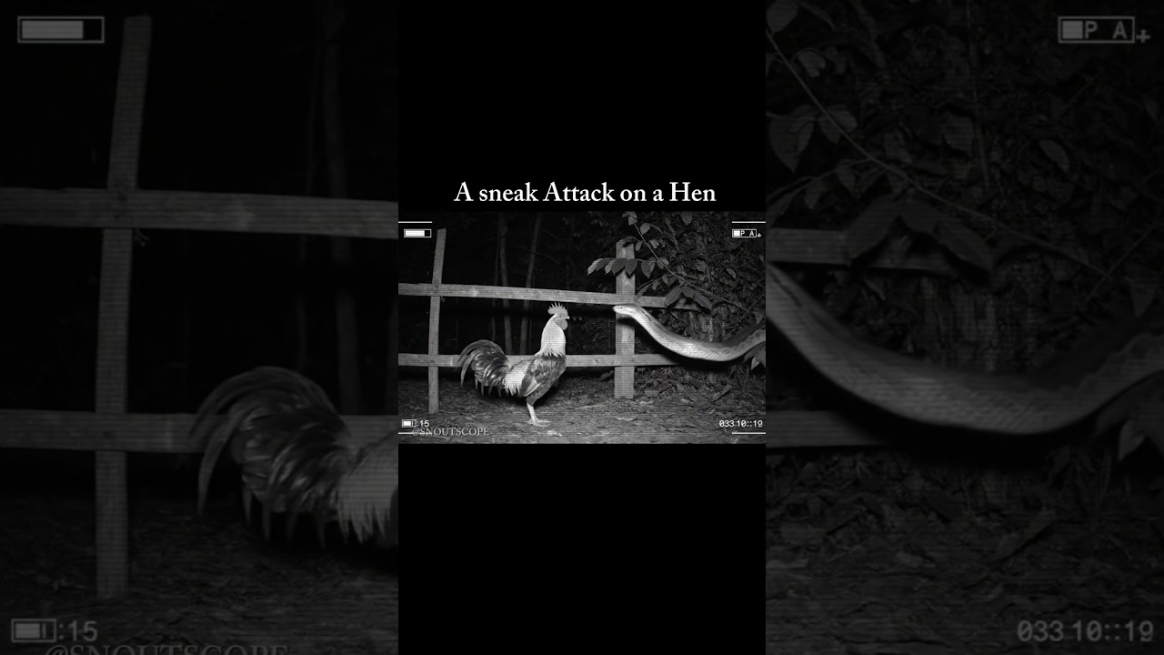 A Sneak Attack On Hen 🤯 #cctv #attack #sneak #hen