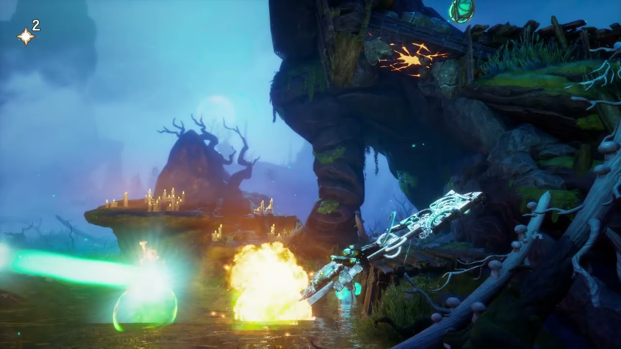 Trine 5 - Part 15b - Petrified Marshes - 100% Experience and Treasure