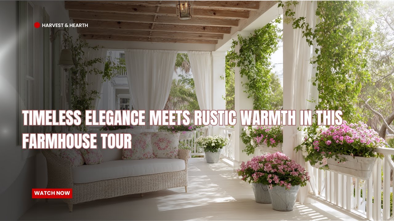 Timeless Elegance Meets Rustic Warmth in This Farmhouse Tour