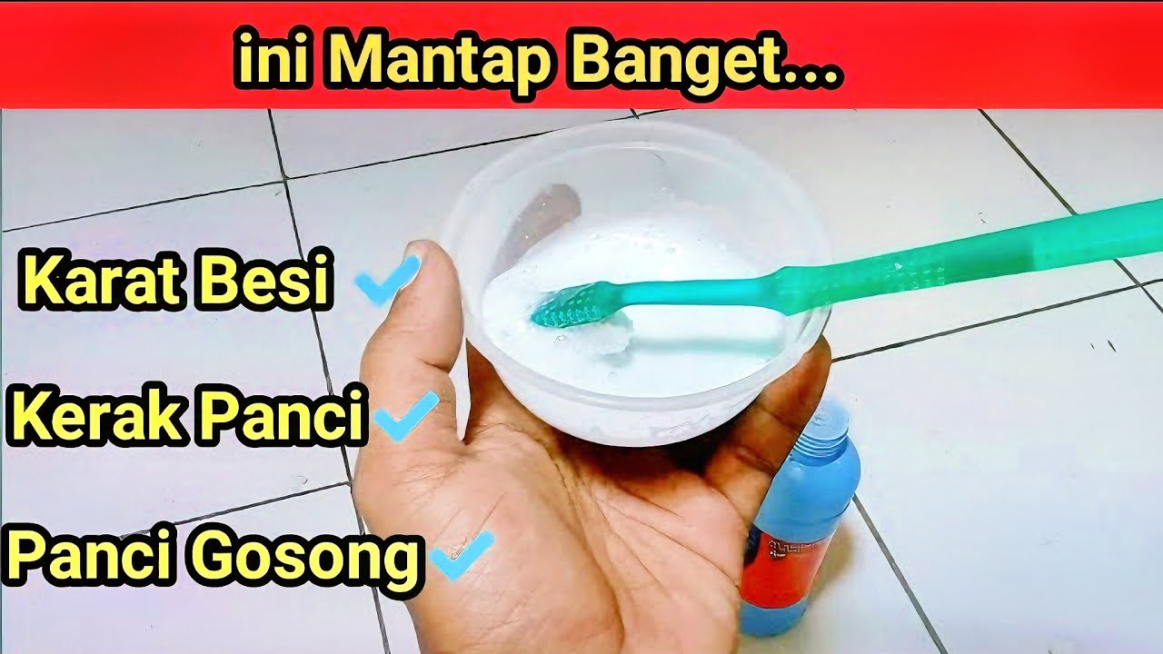 Di luar Dugaan!! Dengan Racikan ini Karat Besi dan Panci Gosong Bisa Bersih Kembali.