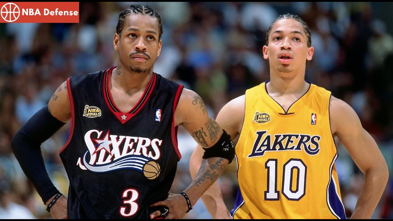 Tyronn Lue Defense on Allen Iverson / 2001 NBA Finals Game 1, 4th Quarter