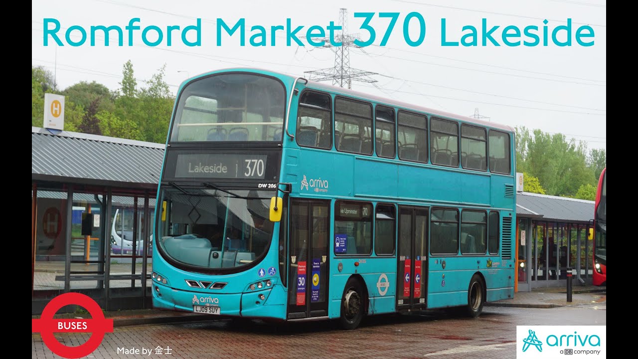 London Buses: Romford Market 370 Lakeside