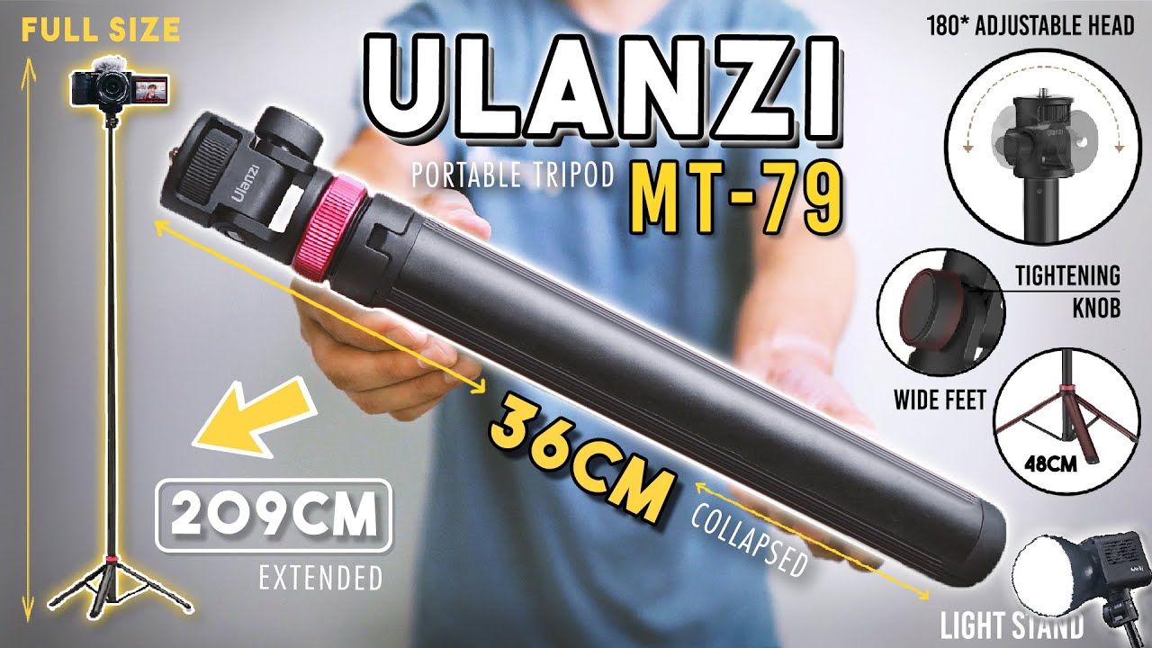 Ulanzi MT-79 Review | 209cm Extendable Tripod | $26 Light Stand