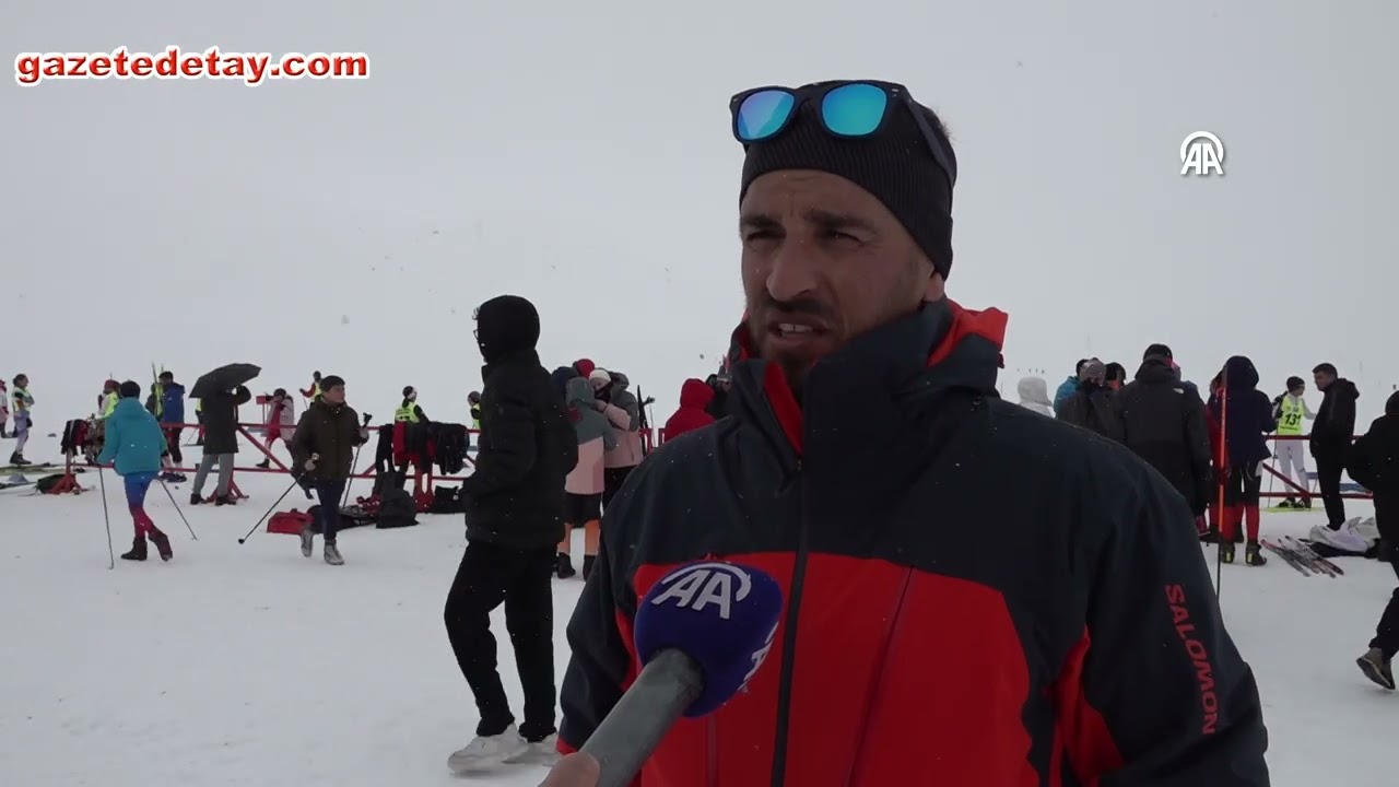Hakkari'nin karlı dağları birçok ilden gelen sporcularla renklendi