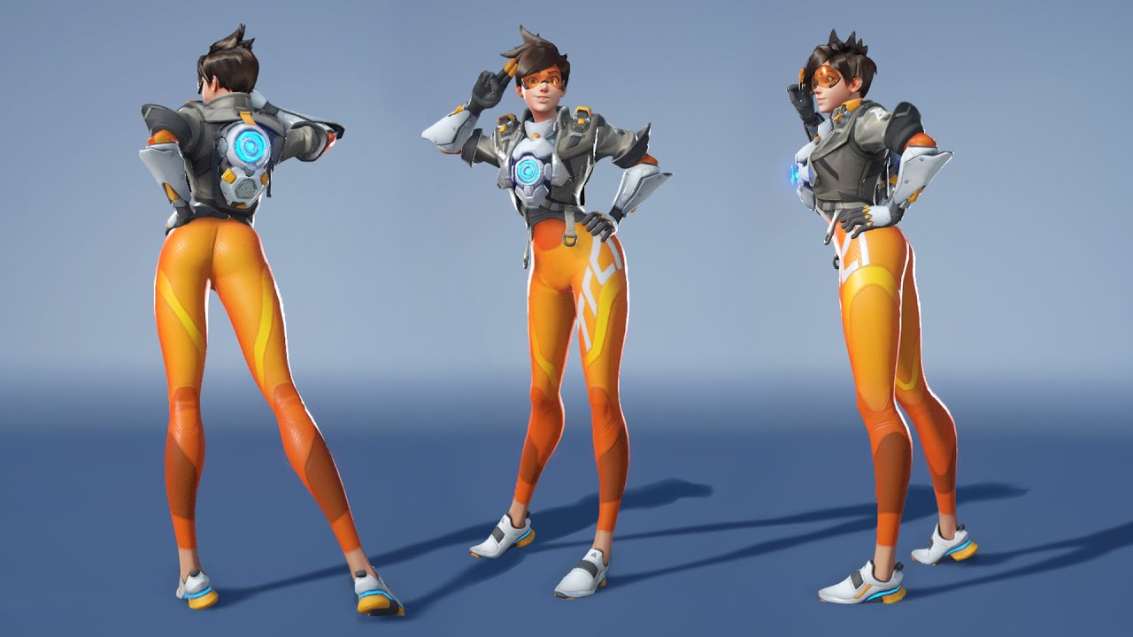 OW2 New Tracer - All emotes - 360°│Overwatch 2 Beta