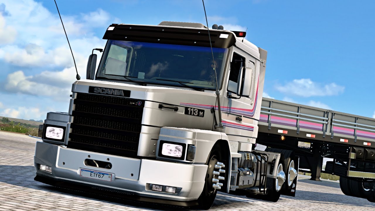SCANIA 113 CHIPADA - DLC BAHIA NO MAPA ROTAS BRASIL - ETS 2 MODS