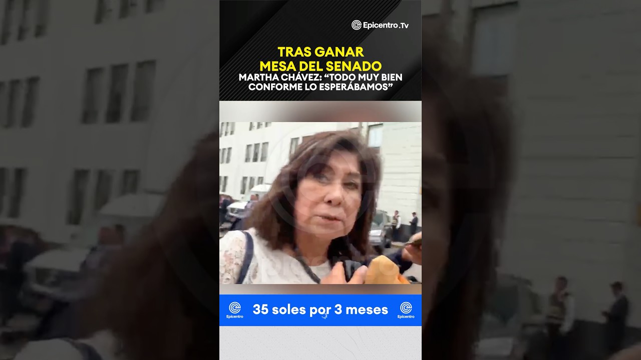 Tras ganar mesa del Senado, Martha Ch&aacute;vez: 