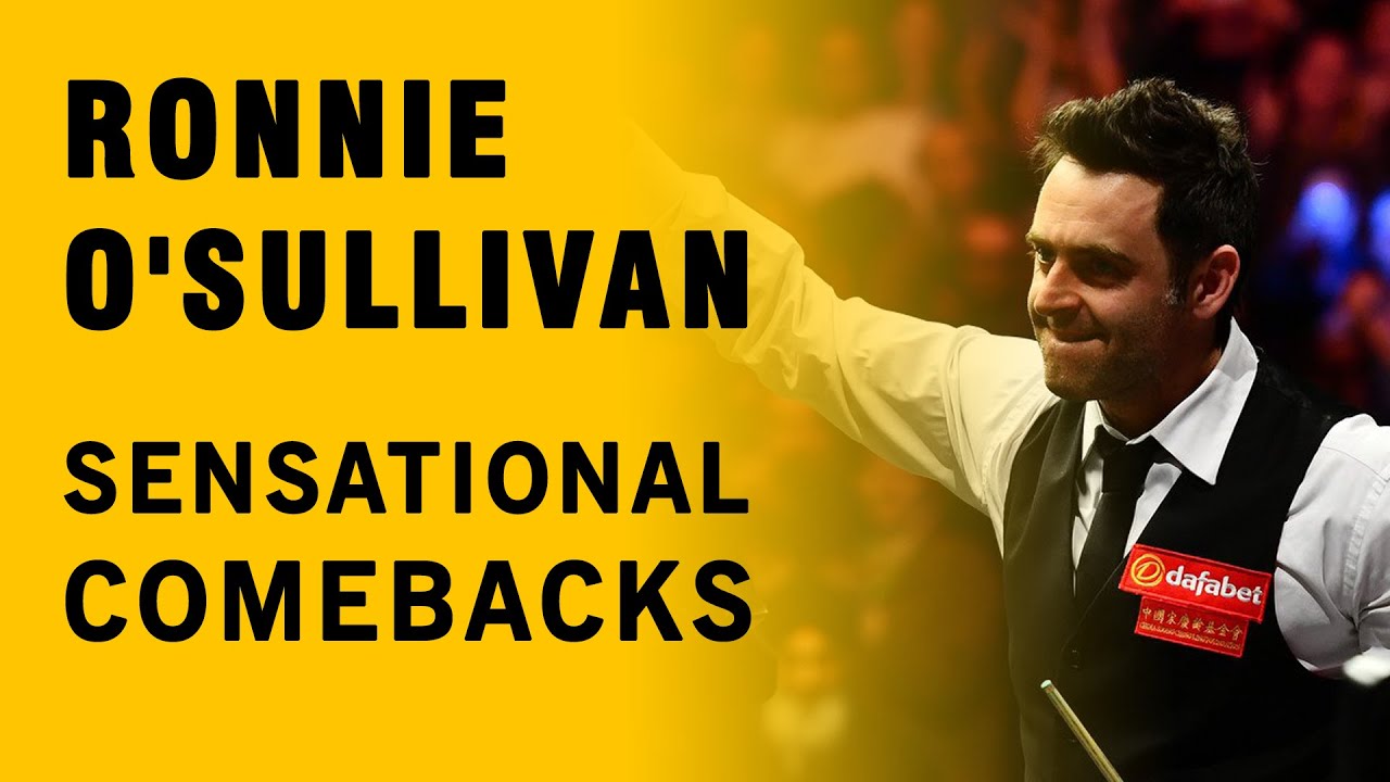 Ronnie O'Sullivan. Sensational snooker frame comebacks