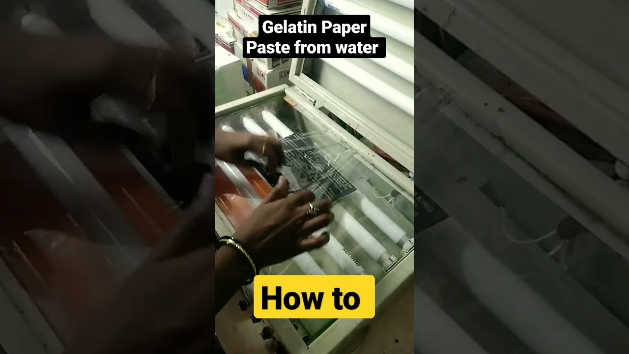 how to Gelatin paper paste from Water | #stamp #viralshorts