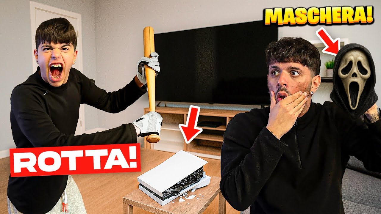 😰SVEGLIO MIO FRATELLO CON UNA MASCHERA… E MI DISTRUGGE LA PS5🤯😱