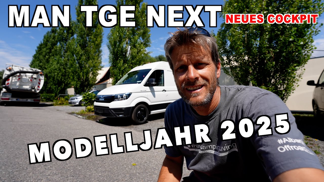 Kastenwagen MAN TGE NEXT, Modelljahr 2025, Basisfahrzeug für Wohnmobile | Neues Cockpit