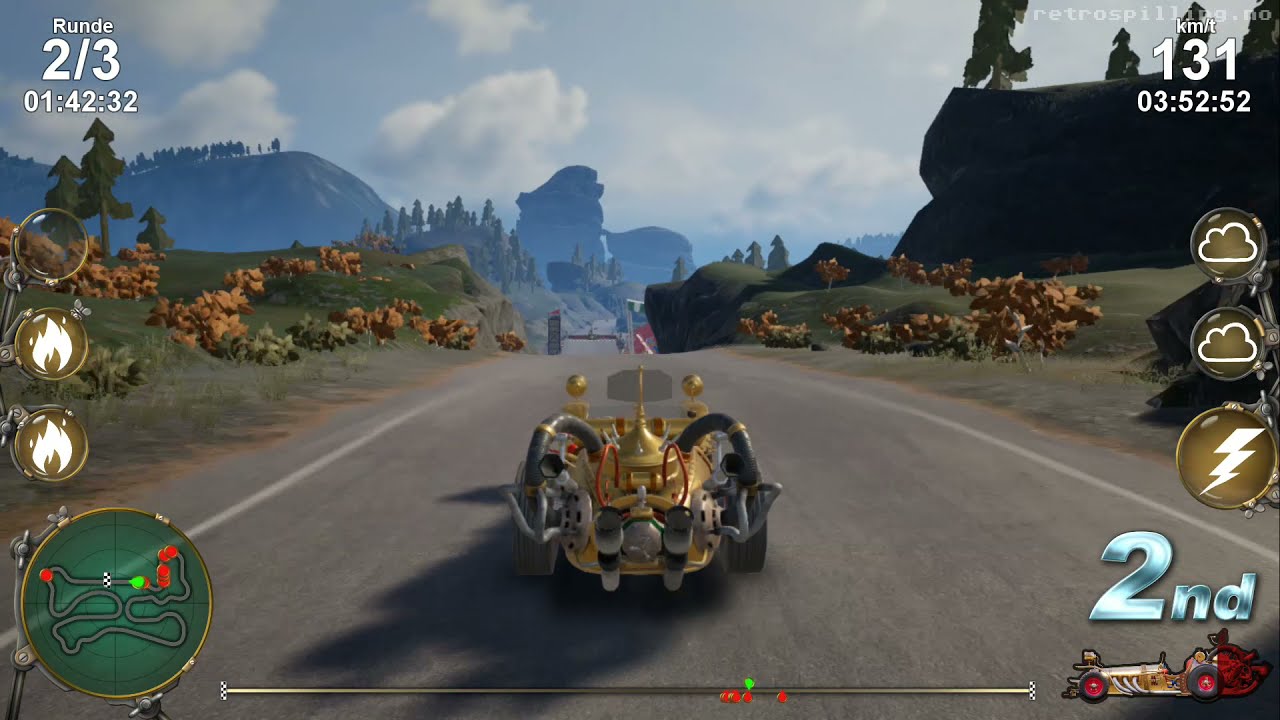 Bilspilling i Flåklypa Grand Prix (Nintendo Switch, 2021)