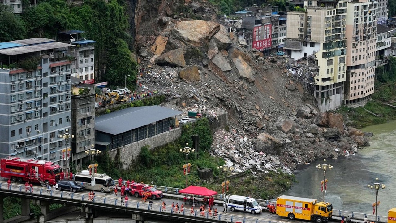 Minimum of eight killed by devastating landslide in China