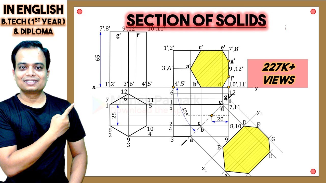 SECTION OF SOLID_HEXAGONAL PRISM_Problem 7