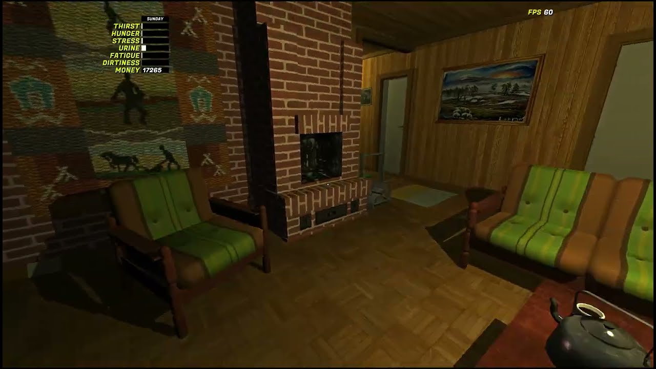 My Summer Car watching sunday rally on TV