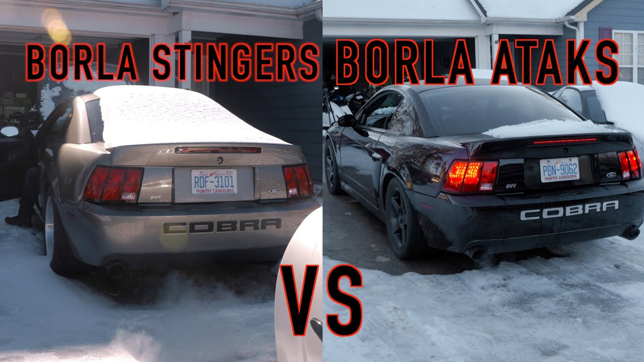 Mustang Terminator Cobra Borla Stingers VS Borla Ataks! Smooth VS Demonic