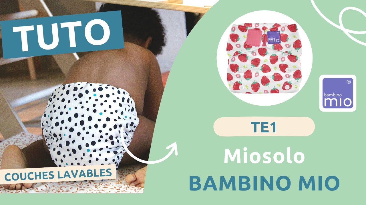COUCHES LAVABLES | TE1 (tout-en-un) Miosolo BAMBINO MIO [ajustement sur bébé, astuces] 💜