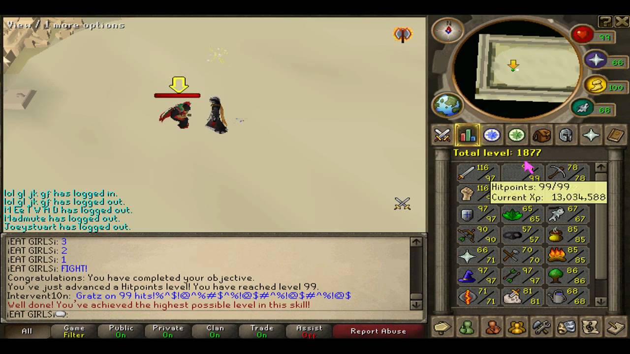 Tonyb88 Gets 99 Hitpoints